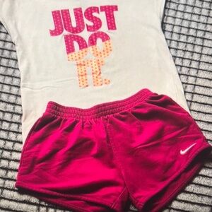 Nike Kids Matching Set - White and Pink